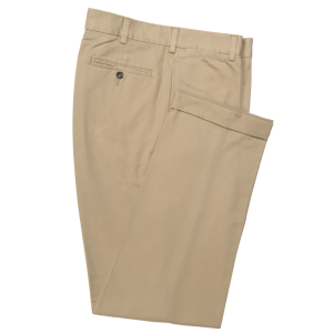 Khaki Lightweight Poplin Pants - Classic Fit